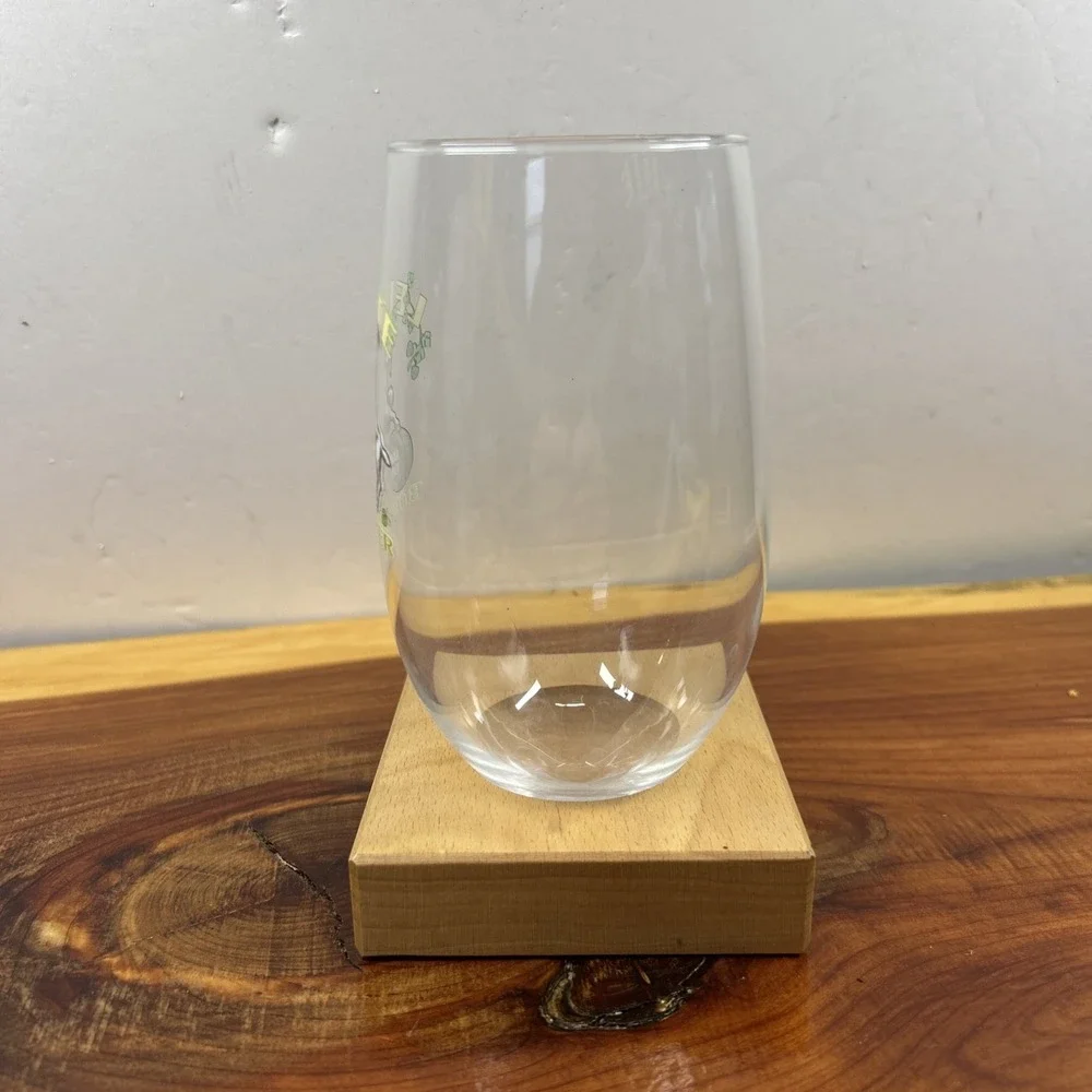 Leute Bokbier Belgian Beer‎ Stemless 0.33L Glass with Printed Logo Wooden Holder